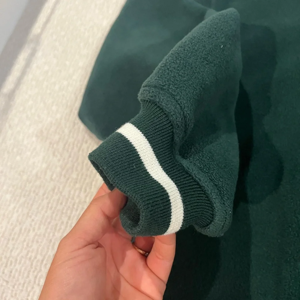 Men’s Masters Golf Dark Green Zip-Up Fleece Sweater - Picture 4 of 7